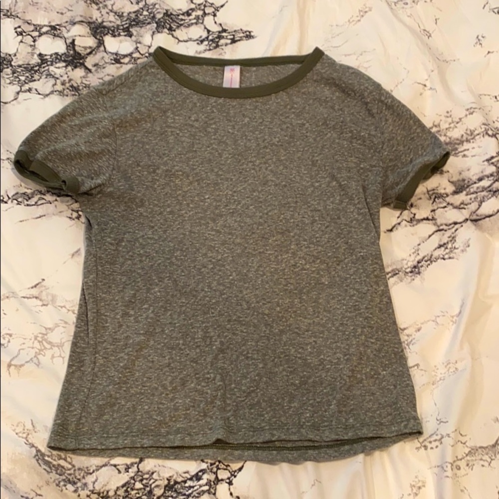 A green shirt